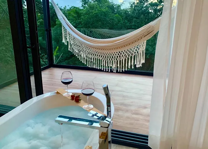 Pousada Glass Jungle With Amazing Views -10 Min Dt Playa del Carmen